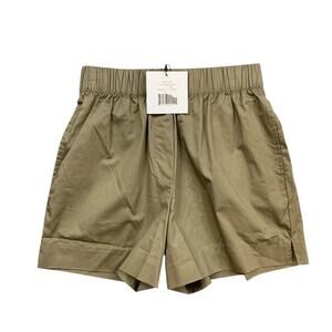 Soldout Shorts Womens XS Extra Small Herb The Everything Cotton Wide Leg Pull On